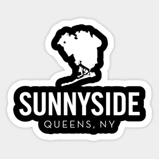 Sunnyside, Queens - New York (white) Sticker